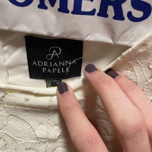 Adrianna Papell White Summer Dress - Picture 3 of 4